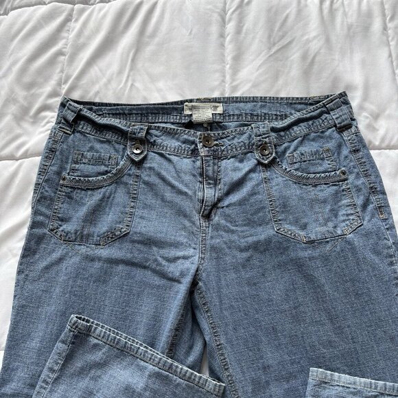 Vintage 90s Y2K Freestyle Low Rise Baggy Denim Jeans Womens Size 20 Grunge Indie - Picture 2 of 10